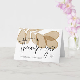 Carte Godparent Merci cadeau pour être mon parrain C