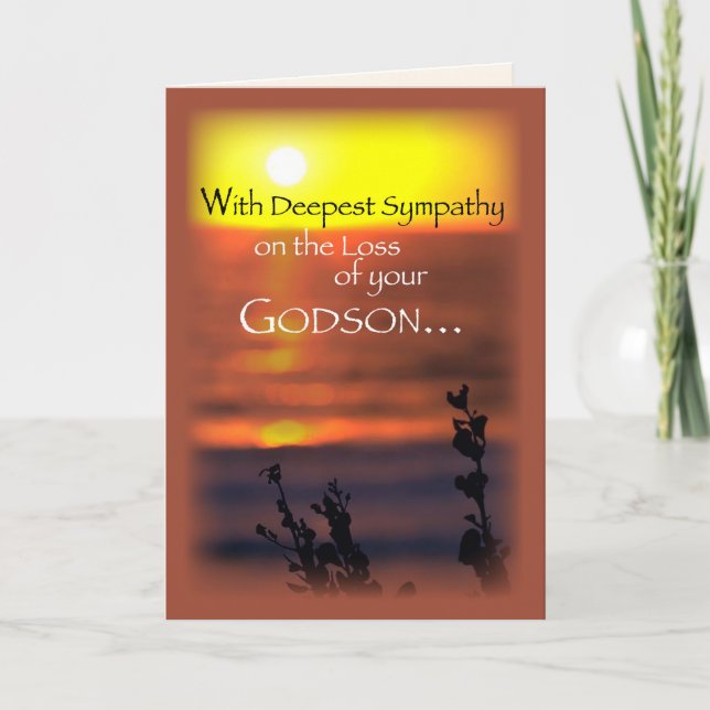 Carte Godson, Sympathie, Coucher de soleil (Devant)