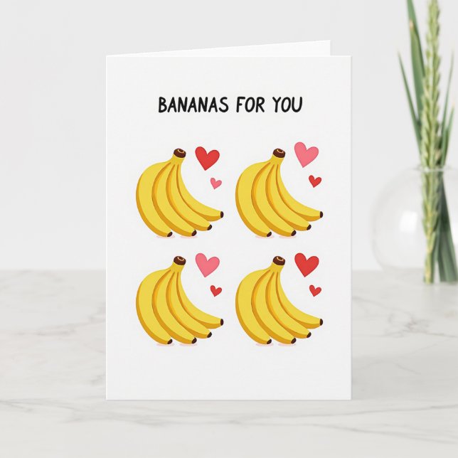 Carte Going Bananas For You Card (Devant)
