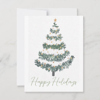 Carte Gold Christmas Tree