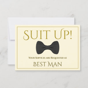 Carte Gold & Creative Be My Best Man Card