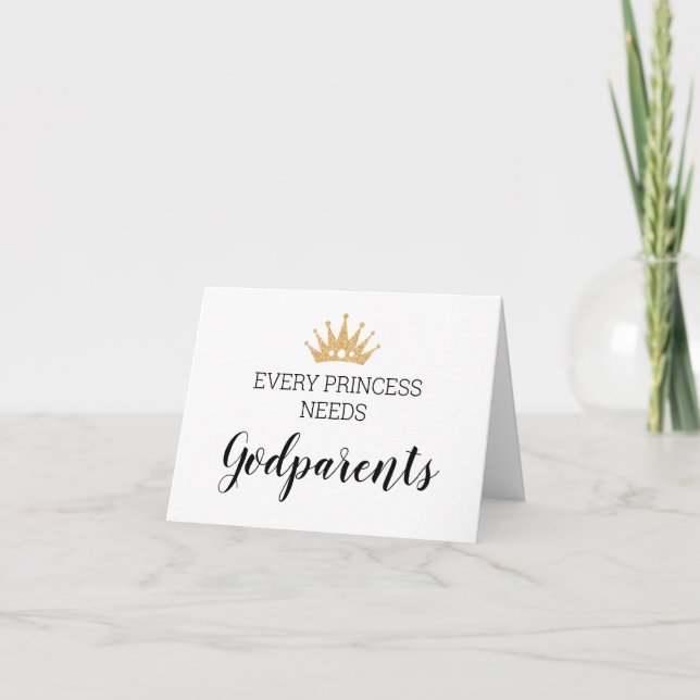 Carte Gold Crown Princess a besoin de parents de Dieu Ba (Devant)