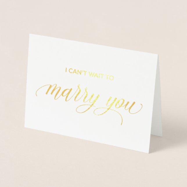 Carte Gold Foil | J'ai hâte de me réjouir de toi (Devant)
