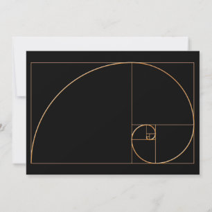 Carte Gold Golden Spiral