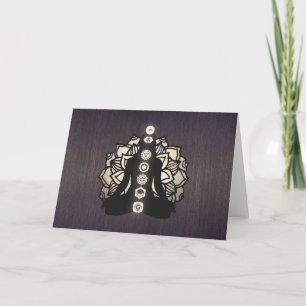 Carte Gold Lotus Chakra Reiki Master et professeur de yo