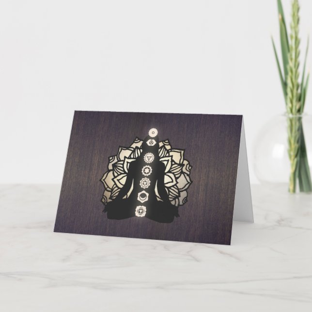 Carte Gold Lotus Chakra Reiki Master et professeur de yo (Devant)