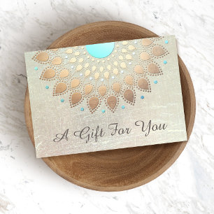 Carte Gold Lotus Salon et certificat cadeau Spa