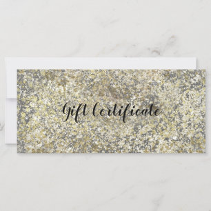Carte Gold Parties scintillant Crackle Moderne Chic Cert