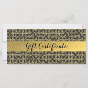 Carte Gold Scratch Golden Modern Glam Certificat cadeau