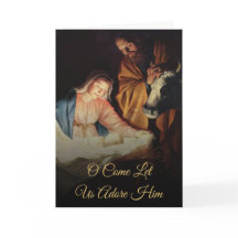 Gold Script Nativité Noël religieux