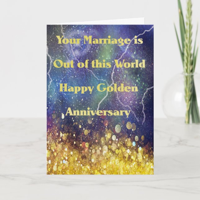 Carte Golden Anniversary Card, Sortie de cette Magie du  (Devant)