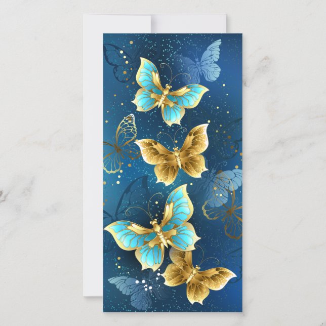 Carte Golden butterflies (Devant)