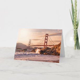 Carte Golden gate bridge de plage de Baker