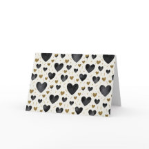 Golden Glow & Ink : Cœur Élégant