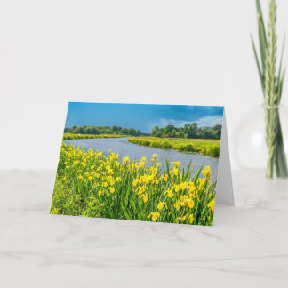 Carte Golden Irises inspiring the symbol Fleur de Lis. 