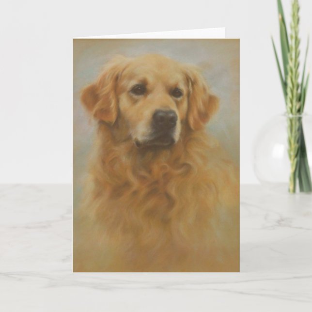 Carte Golden retriever (Devant)