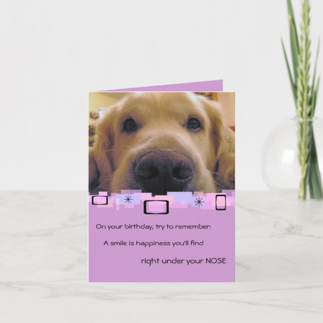 Carte Golden Retriever All Occasion Grey Card (Devant)