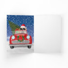 Golden Retriever Chien Conduite Voiture En Noël De