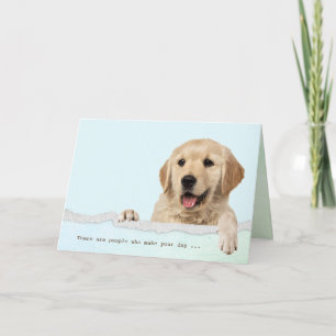 Carte Golden Retriever chien pour l'amitié
