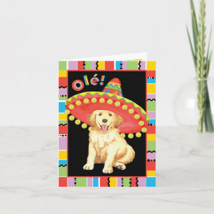 Carte Golden retriever de fiesta