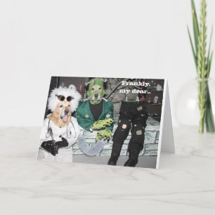 Carte Golden Retriever Frankenstein Lab Halloween
