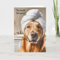 Golden Retriever Humour d'anniversaire