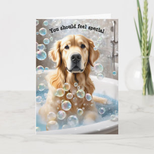 Carte Golden Retriever Humour d'anniversaire