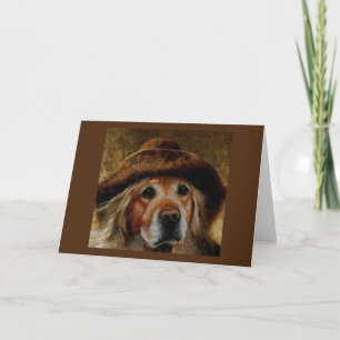 Carte Golden Retriever Merveilleux visage