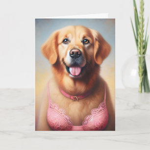 Carte Golden Retriever pense à vous