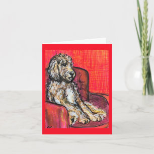 Carte Goldendoodle-Attente du Parti