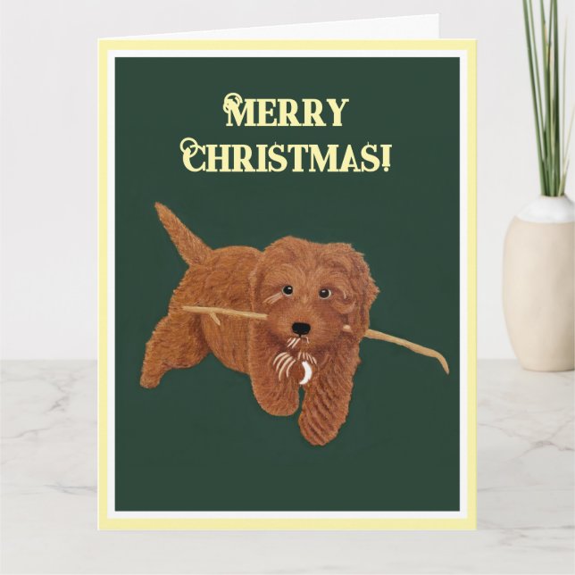 Carte Goldie Doodle Greeting Card (Devant)