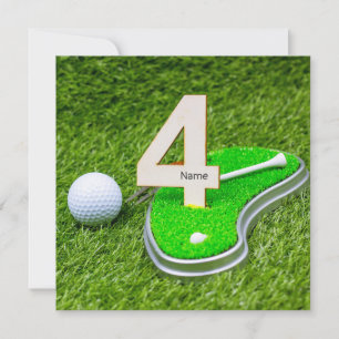 Carte Golf 4ème anniversaire
