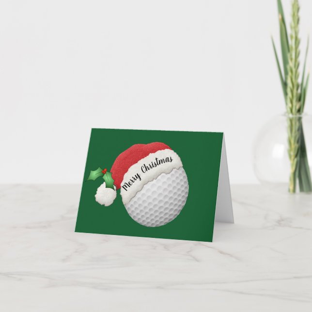 Carte Golf Ball Design Folded Greeting Card (Devant)
