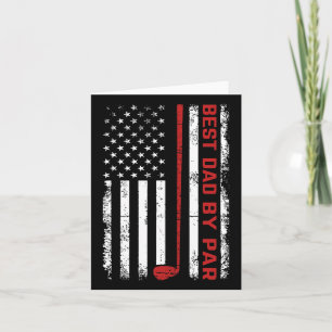 Carte Golf Best Papa Par Par Papa Vintage American Flag