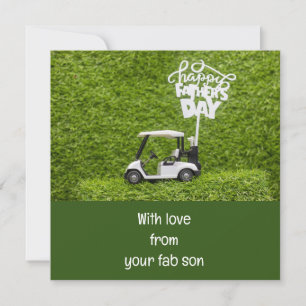 Carte Golf Bonne Fête des pères