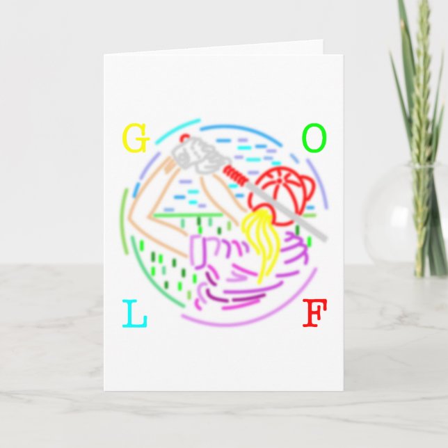 Carte golf de dame (Devant)