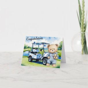 Carte Golf Félicitations pour Baby Golfer It's Boy