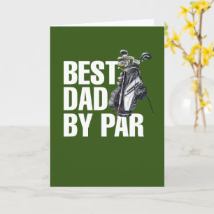 Carte Golf Joyeuse fête des pères meilleur papa par par