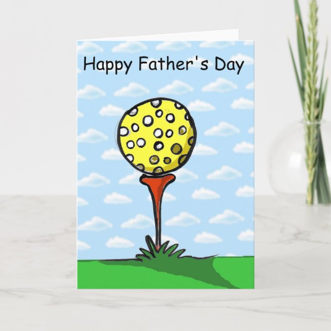Carte Golf, Joyeux Anniversaire (Devant)
