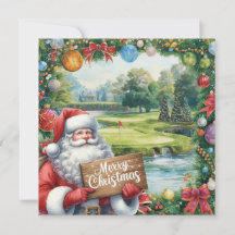 Golf Joyeux Noël avec le Père Noël