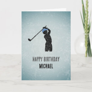 Carte Golf Loving Guy - Thème de golf pour l'anniversair