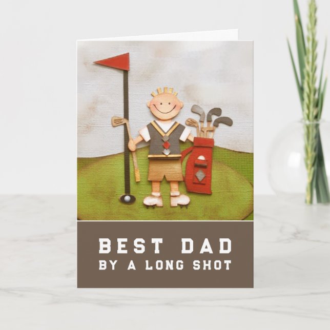 Carte Golf Papa Fête des pères (Devant)
