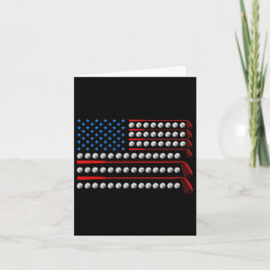 Carte Golf Patriotique Drapeau Usa Clubs De Golf 4 Juill