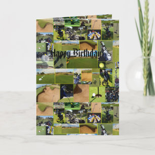 Carte Golf Photo Collage, Anniversaire drôle