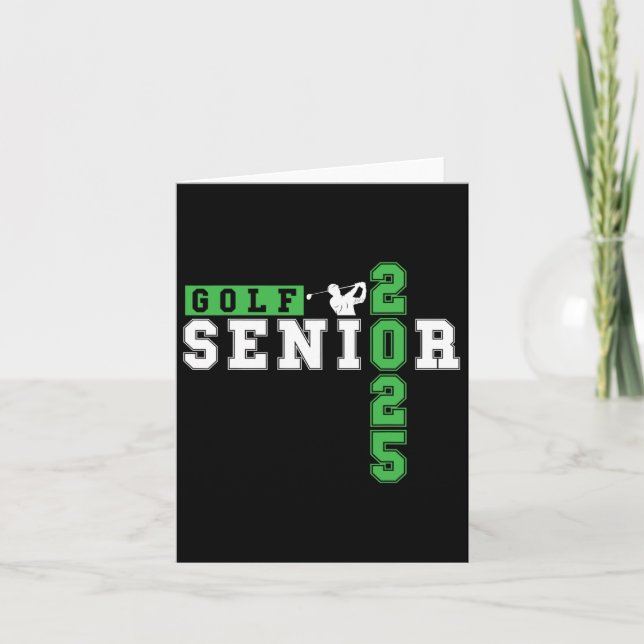 Carte Golf Senior Night Golf Senior 2025 Graduation 33 (Devant)