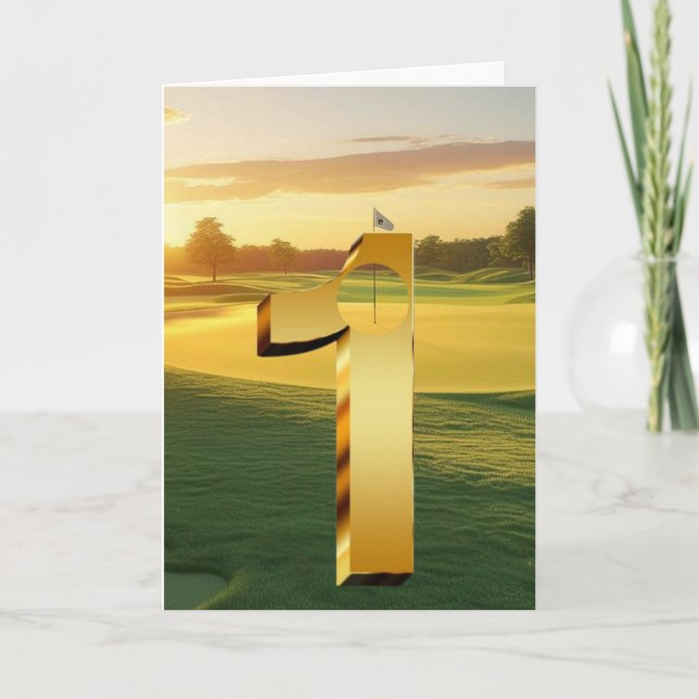 Carte Golf. Trou en un. (Devant)