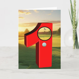 Carte Golf. Trous en un.