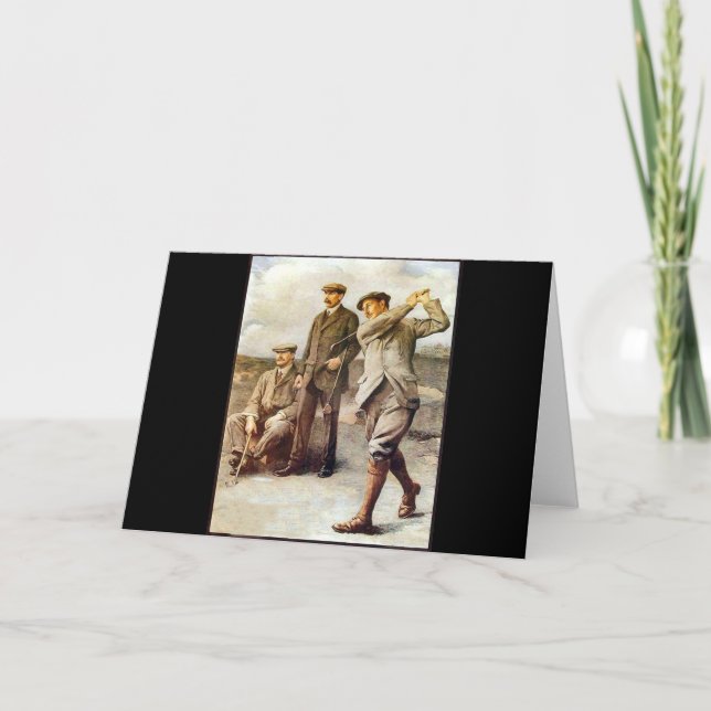 Carte Golf vintage (Devant)