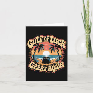 Carte Golfe de chance St. Patrick’s Day Trump Rétro Beac