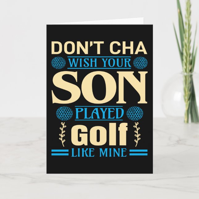 Carte Golfer Son dit (Devant)